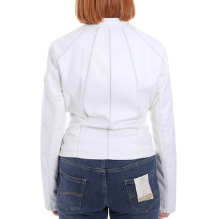 Yes Zee White Polyethylene Jackets & Coat - Ginchy
