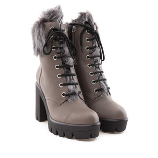 Giuseppe Zanotti Gray Eco Leather Boot - Ginchy
