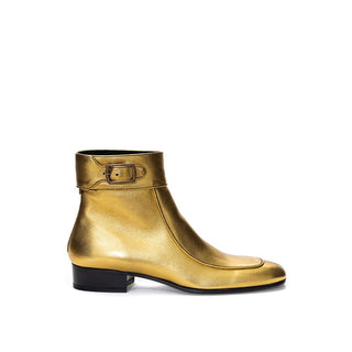 Saint Laurent Gold Leather Boot - Ginchy