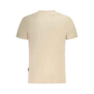 Napapijri Beige Cotton Men T-Shirt
