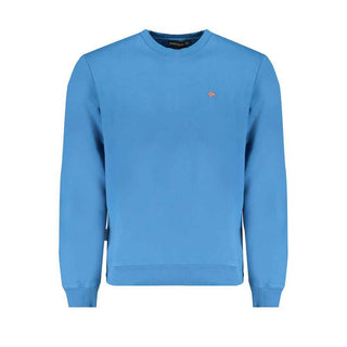 Napapijri Blue Cotton Men Sweater