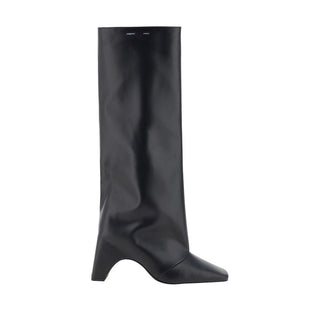 Coperni Black Calf Leather Bos Taurus High Heel Boots