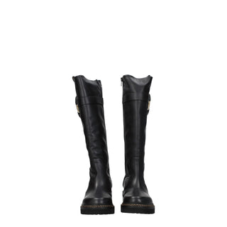 See By Chloé Black Leather Over The Knee