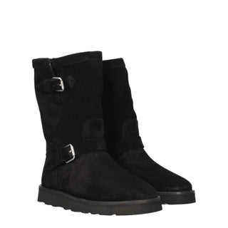 Kenzo Black Leather Ankle Boots