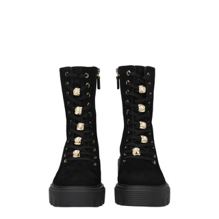 Stuart Weitzman Black Leather Ankle Boots