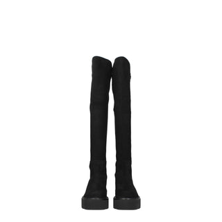 Stuart Weitzman Black Leather Over The Knee