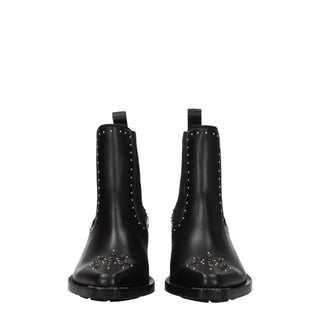 Chloé Black Leather Ankle Boots