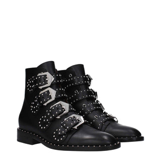 Givenchy Black Leather Ankle Boots