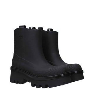 Chloé Black Cotton Ankle Boots