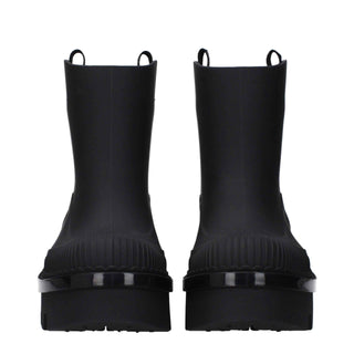 Chloé Black Cotton Ankle Boots
