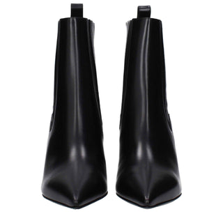 Valentino Garavani Black Leather Ankle Boots