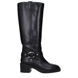 Stuart Weitzman Black Leather High Heel Boots