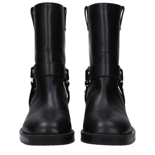 Stuart Weitzman Black Leather Ankle Boots