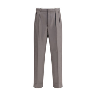 Margiela Green Fleece Wool Dress Pants