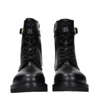 Celine Black Leather Ankle Boots