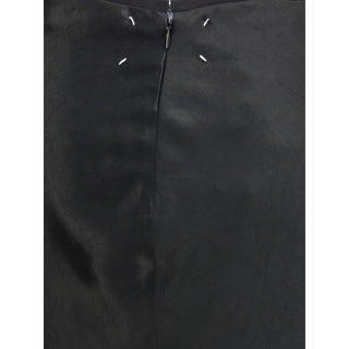 Margiela Black Acetate Midi Skirt