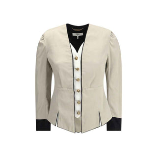 Chloé Silver Silk Coat