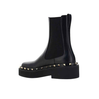 Valentino Garavani Black Calfskin Chelsea Boots