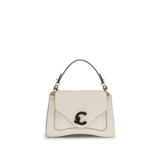 Coccinelle Cream Calf Leather Bos Taurus Shoulder Bag