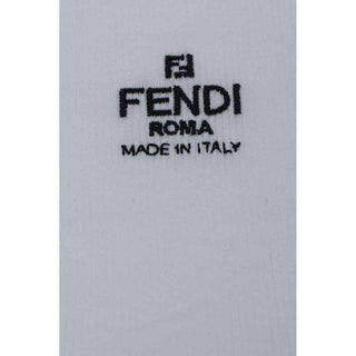 Fendi White Cotton T-Shirt