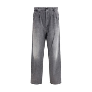 Margiela Gray Cotton Jeans Denim