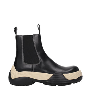 Lanvin Black Leather Ankle Boots