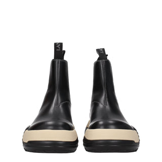 Lanvin Black Leather Ankle Boots