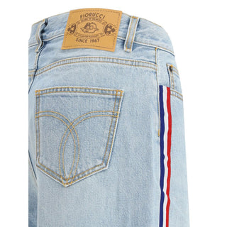 Fiorucci Blue Cotton Jeans Denim