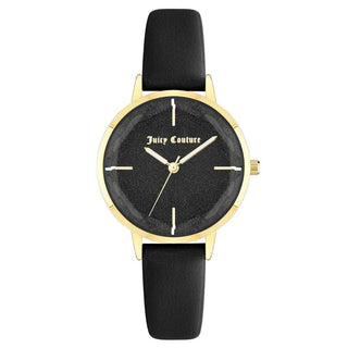 Juicy Couture Black Plastic Dress Watch