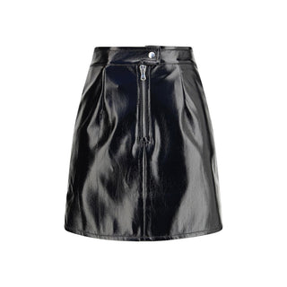 Fiorucci Black Cotton Mini Skirt