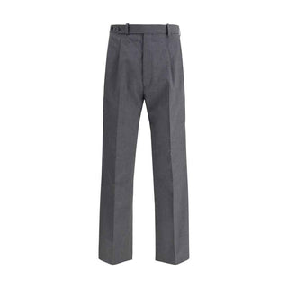 Prada Gray Fleece Wool Dress Pants