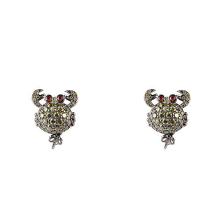 Lancaster Black Silver Earrings