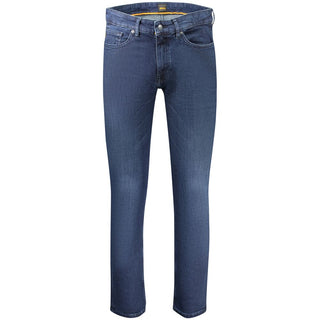 Hugo Boss Blue Cotton Men's Jeans