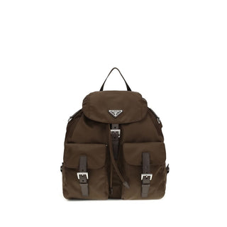 Prada Brown Recycled Polyamide Backpack