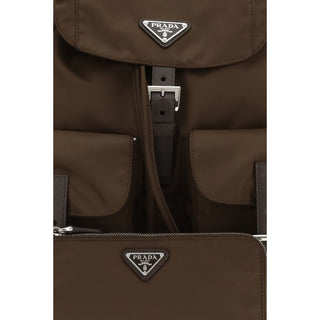 Prada Brown Recycled Polyamide Backpack