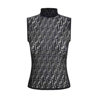 Fendi Black Polyamide Top