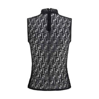 Fendi Black Polyamide Top