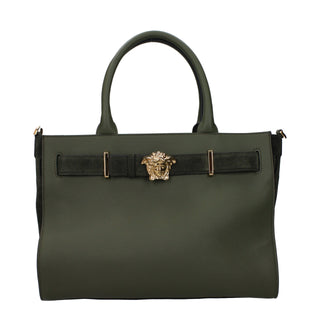 Versace Green Leather Handbag