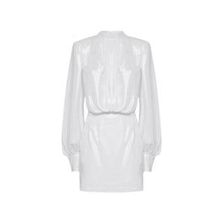 BLANCA VITA White Polyester Casual Dress