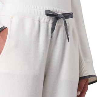 Brunello Cucinelli White Cashmere Athletic Pants