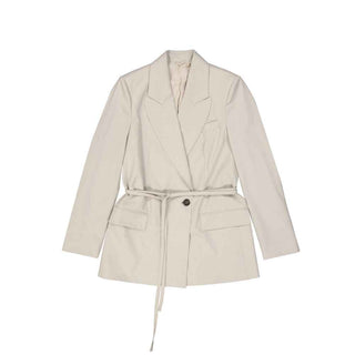 Brunello Cucinelli Beige Elastane Coat