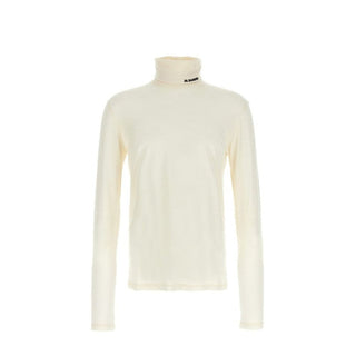 Jil Sander White Polyester Turtleneck