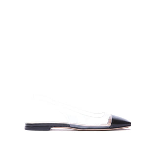 Gianvito Rossi Black Plexiglass Ballet Flats