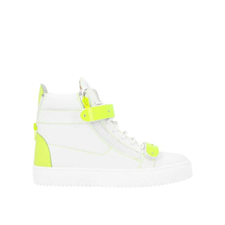 Giuseppe Zanotti White Calfskin High Top Sneakers