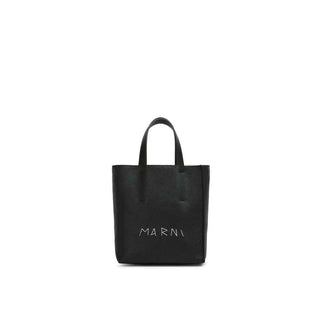Marni Black Calfskin Tote Bag