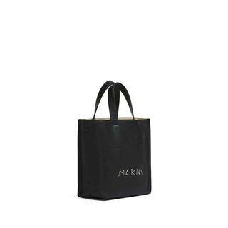 Marni Black Calfskin Tote Bag