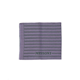 Missoni Purple Wool Scarf