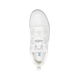 Moncler White Calfskin Low Top Sneakers