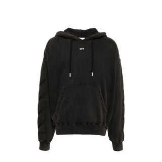 Off-White Black Cotton Sweatshirt