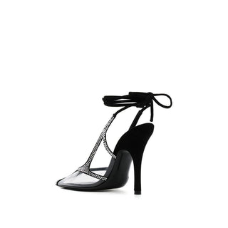 The Attico Black Pvc Platform Pumps